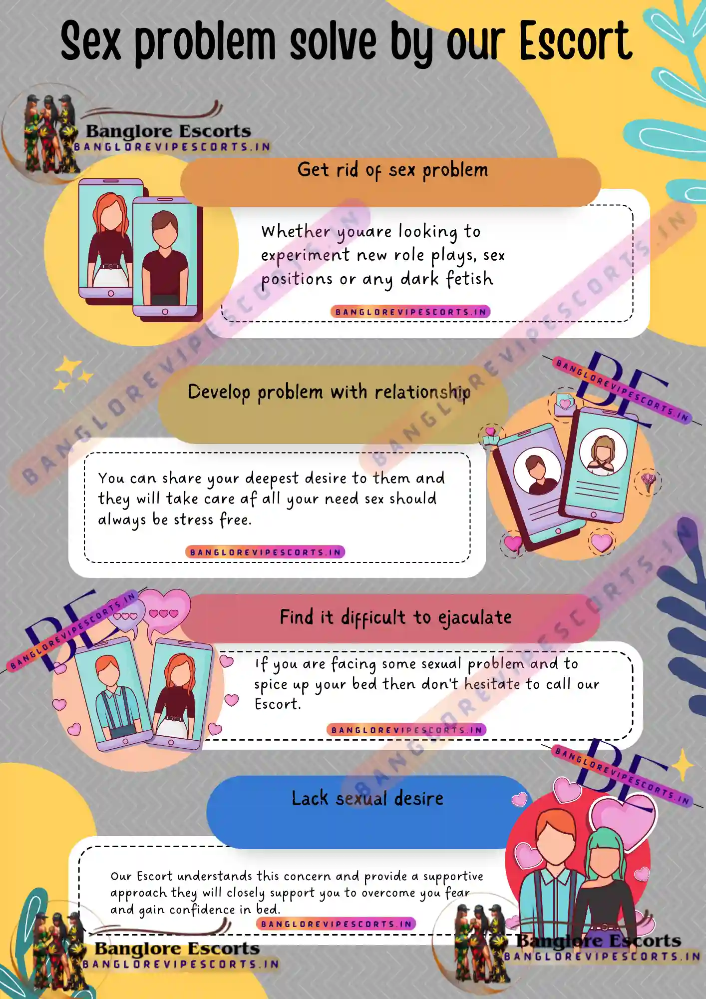 Solve sex problems with our escorts & call girls